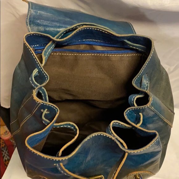 Moroccan Journey Leather Backpack - Picture 7 of 13